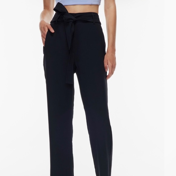 Aritzia Wilfred tie front high waisted pants - Picture 1 of 14